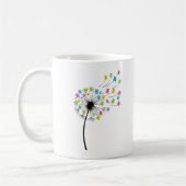 Flying cute bears dandelion flow kaffeetasse (Links)