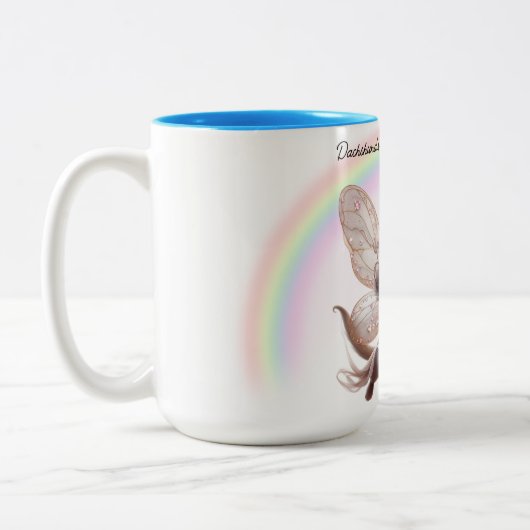Flying Dackel Individuelle Tasse (Links)