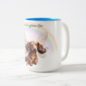 Flying Dackel Individuelle Tasse (VorderseiteRechts)