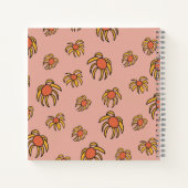 Flying Daisies Florals Notizblock (Rückseite)