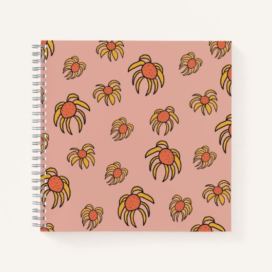 Flying Daisies Florals Notizblock (Vorderseite)