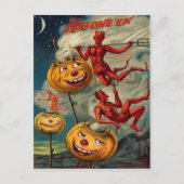 Flying Devils Jack O' Lantern Smoke Postkarte (Vorderseite)