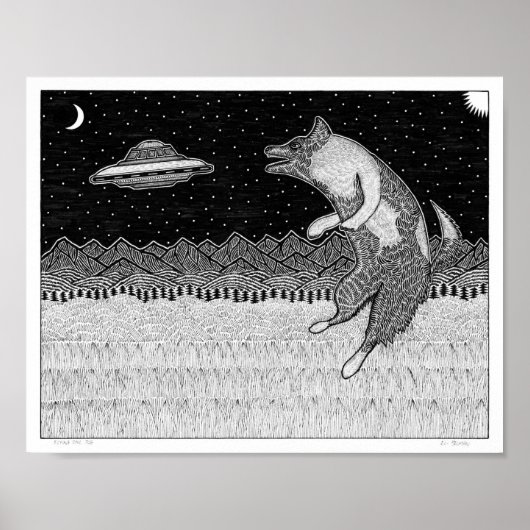 Flying Disk Dog Poster (Vorne)