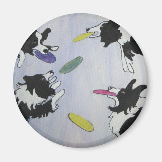 Flying Disk Hunde Magnet