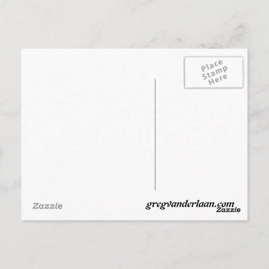 Flying Disk Postcard Postkarte (Rückseite)