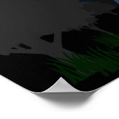 Flying Disk Stargazing Poster (Ecke)