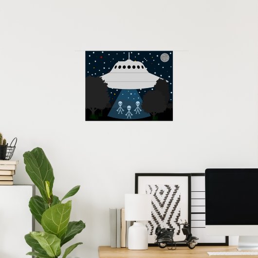 Flying Disk Stargazing Poster (Heimbüro)