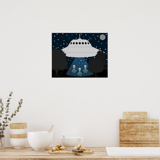 Flying Disk Stargazing Poster (Küche)