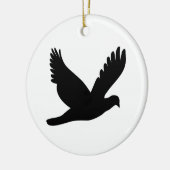 Flying Dove-Silhouette Keramik Ornament (Links)