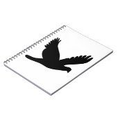 Flying Dove-Silhouette Notizblock (Linke Seite)