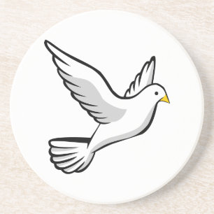 Flying Dove Vector-Untersetzer Getränkeuntersetzer