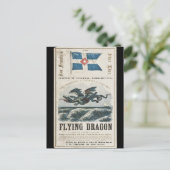 Flying Dragon Clipper Segelschiff 1858 Postkarte (Stehend Vorderseite)