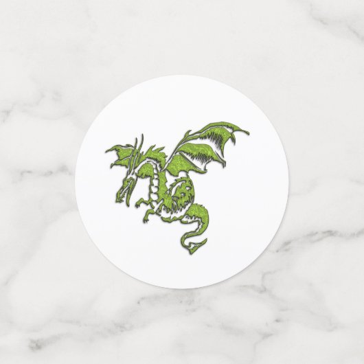 Flying Dragon Design Konfetti (Klein Vorderseite)