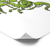 Flying Dragon Design Poster (Ecke)
