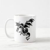 Flying Dragon Design White Kaffeetasse (Links)