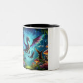 Flying Dragon Multicolor Zweifarbige Tasse (VorderseiteRechts)