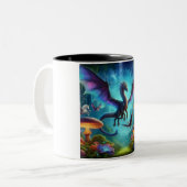 Flying Dragon Multicolor Zweifarbige Tasse (Vorderseite Links)