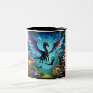Flying Dragon Multicolor Zweifarbige Tasse
