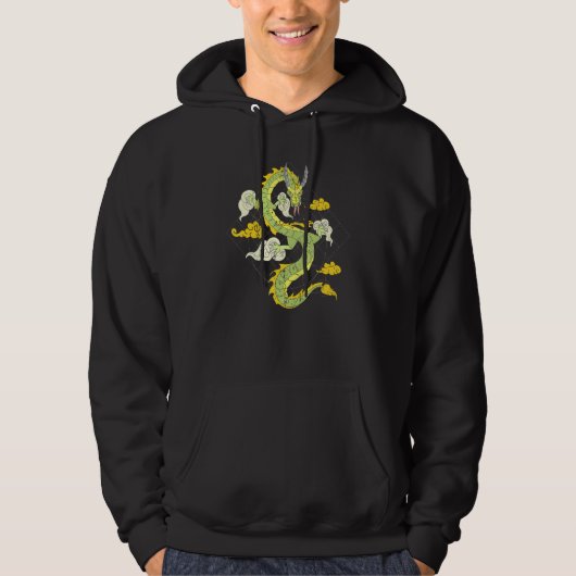 Flying Dragon Mythical Creature Fantasy Animal Fir Hoodie (Vorderseite)
