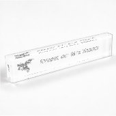 Flying Dragon Name Plate Namensplakette