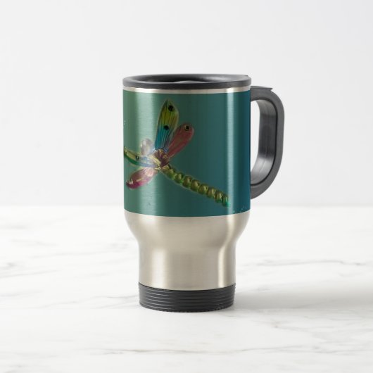 Flying Dragonfly Travel Mug Reisebecher (VorderseiteRechts)