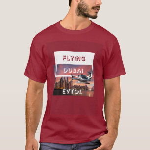 Flying Dubai EVTOL for Air Taxi AAM UAM T-Shirt