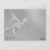 Flying Duck Orchid Blume Makro Fotografie Postkarte (Rückseite)