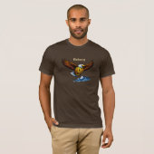 Flying Eagle Bitcoin Trader T-Shirt Benutzerdefini (Vorne ganz)