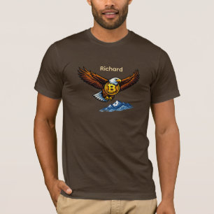 Flying Eagle Bitcoin Trader T-Shirt Benutzerdefini