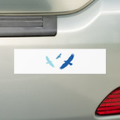Flying Eagle (blau) Autoaufkleber (Auf Auto)