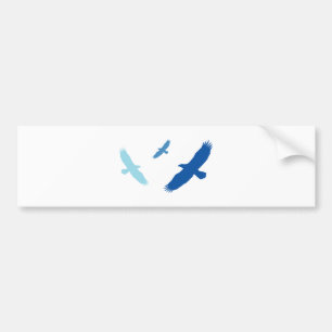 Flying Eagle (blau) Autoaufkleber