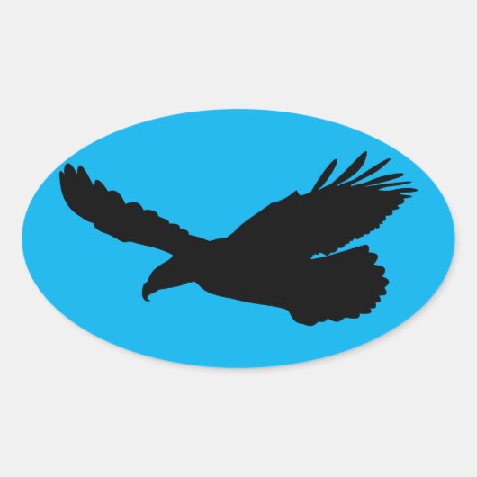 Flying Eagle Blue Sticker - Farbe auswählen (Vorderseite)