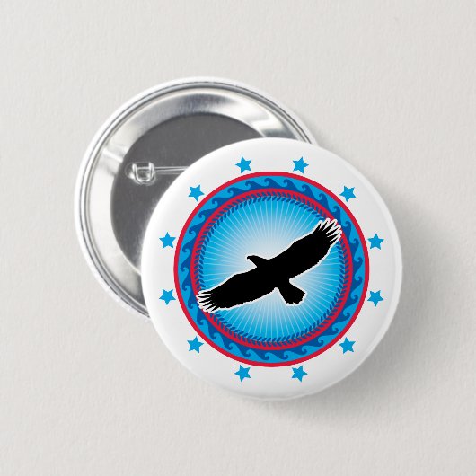 Flying Eagle Button (Vorne & Hinten)