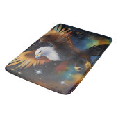Flying Eagle Colorful Cosmic Art, Badematte (Schrägansicht)