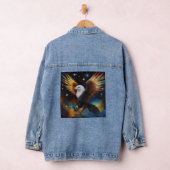 Flying Eagle Colorful Cosmic Art, Jeansjacke (Hangar)