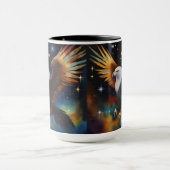 Flying Eagle Colorful Cosmic Art, Tasse (Zentrum)