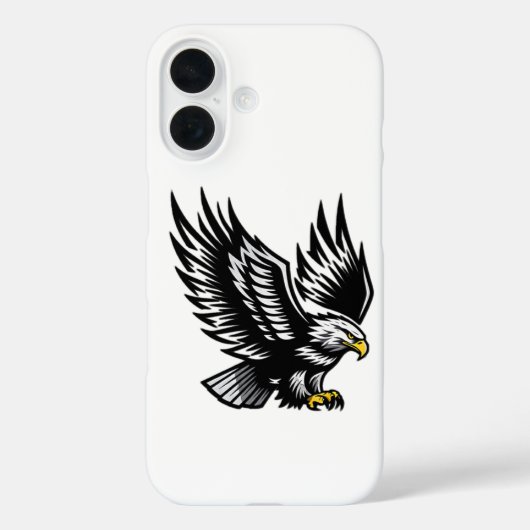 Flying Eagle iPhone 16 Case Fett Tierdesign (Rückseite)