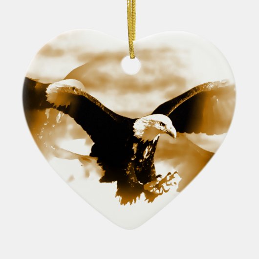 Flying Eagle Keramik Ornament (Vorne)