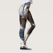 Flying Eagle mit mehreren anderen Elementen Collag Leggings (Rechts)