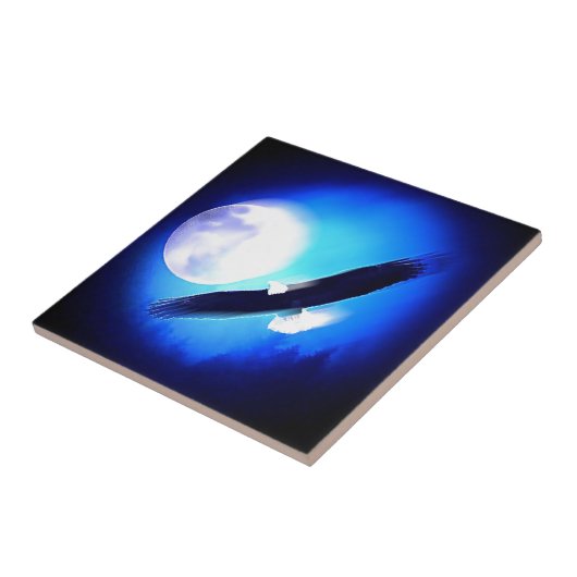 Flying Eagle & Moon Fliese (Seite)