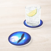 Flying Eagle & Moon Getränkeuntersetzer (Seite)