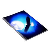 Flying Eagle & Moon Notizblock (Rechte Seite)