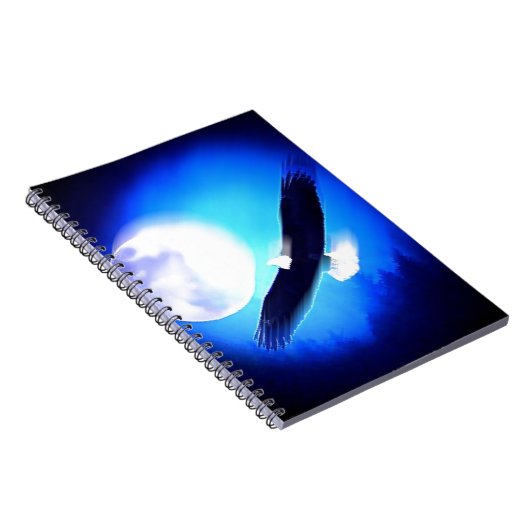 Flying Eagle & Moon Notizblock (Rechte Seite)