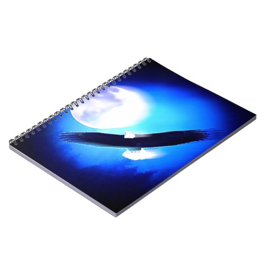 Flying Eagle & Moon Notizblock (Linke Seite)