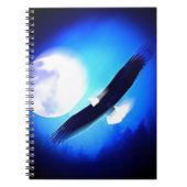 Flying Eagle & Moon Notizblock (Vorderseite)