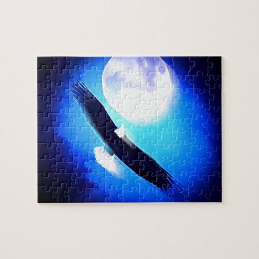 Flying Eagle & Moon Puzzle (Horizontal)