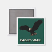 Flying Eagle Square Magnet (Vorderseite/Rückseite)