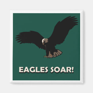 Flying Eagle Square Magnet