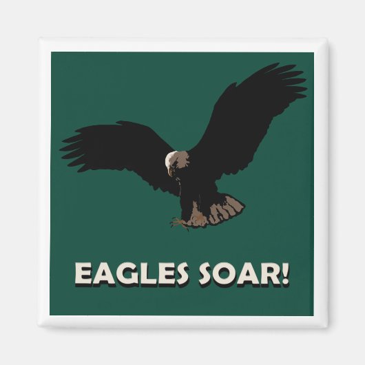 Flying Eagle Square Magnet (Vorne)