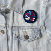 Flying Eagle und American Flag Button (Beispiel)